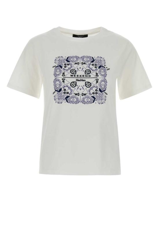 26SS 위켄드막스마라 반팔 티셔츠 2615971041600 006 White