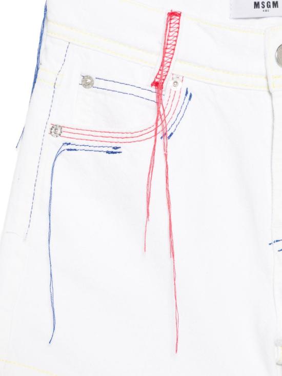 26SS [키즈] 엠에스지엠 쇼츠/버뮤다 S6MSJGSH041 001 White - MSGM