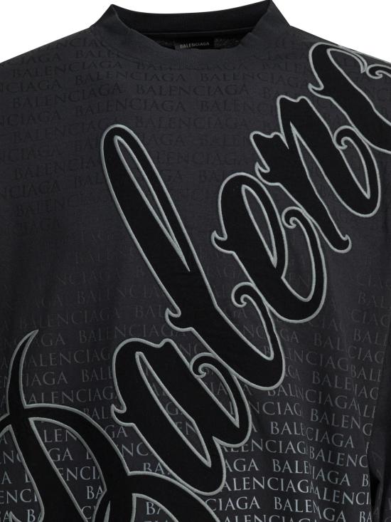 26SS 발렌시아가 긴팔 티셔츠 850404TTVN96552 Black - BALENCIAGA