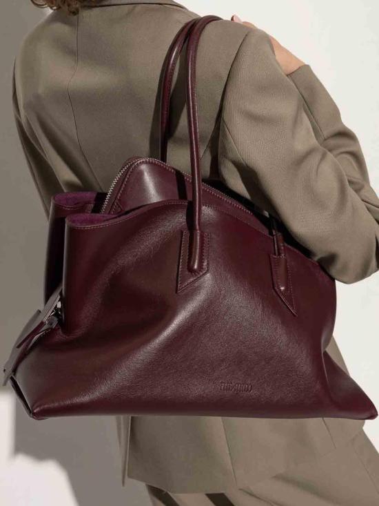 26SS 디 아티코 라 파세지아타 미디엄 탑 핸들 백 250WAH00054LBT019AA851 Purple - THE ATTICO