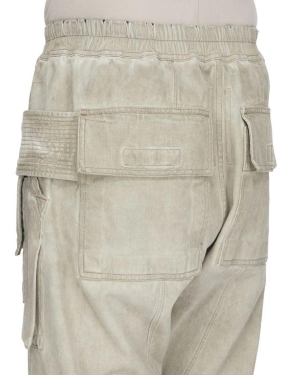  릭 오웬스 치노 팬츠 크리치 카고 드로스트링 팬츠 - RICK OWENS