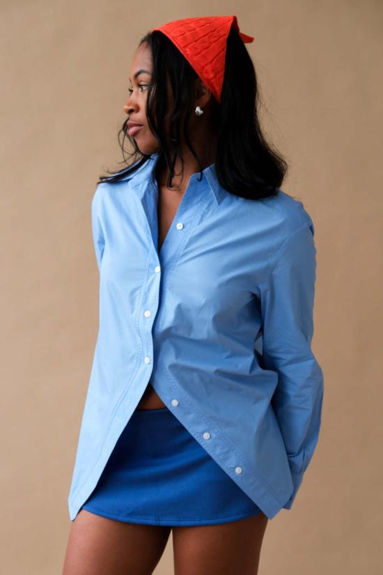  길 숏 스커트 겔 아리아 미니 스콧 코발트 블루 - GEEL