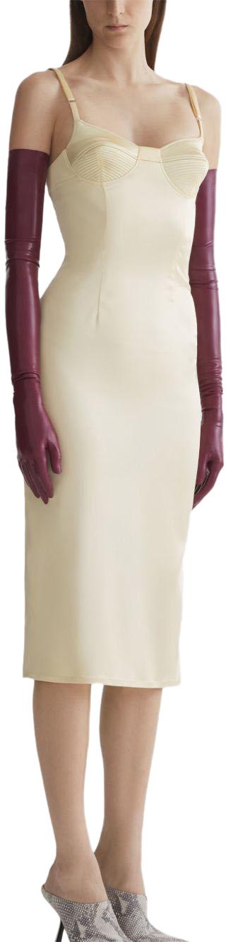 26SS 뮈글러 미디 원피스 26P1RO180850134021 WHITE - MUGLER