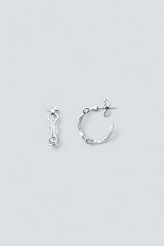  가브리엘라 아티가스 이어링 가브리엘라 아르티가스 스털링 실버 15mm 더블 빔 후프 귀걸이