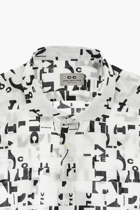  꼬르넬리아니 긴팔 셔츠 93PXL3 9320272 080 Black White - CORNELIANI