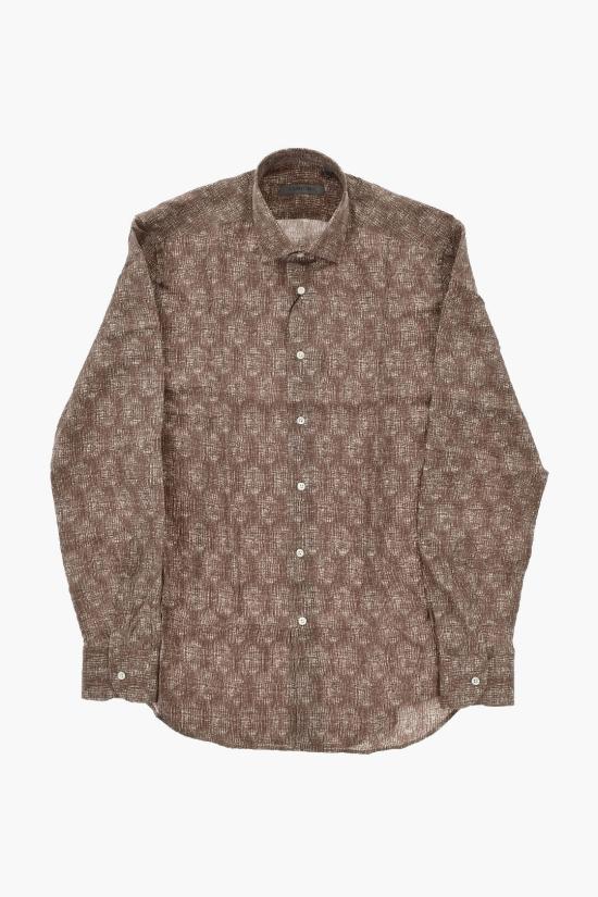  꼬르넬리아니 긴팔 셔츠 93P104 9311914 032 Brown - CORNELIANI