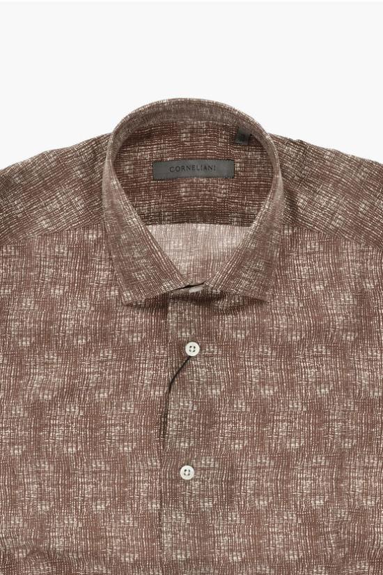  꼬르넬리아니 긴팔 셔츠 93P104 9311914 032 Brown - CORNELIANI