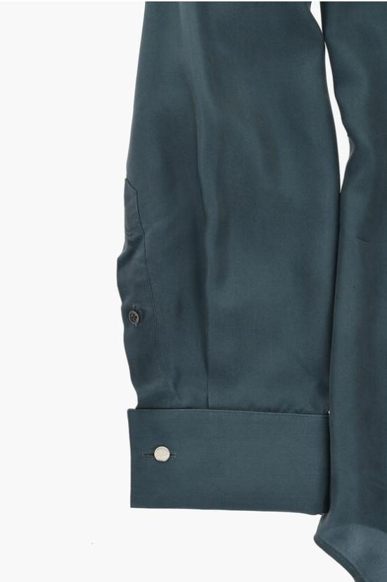  꼬르넬리아니 긴팔 셔츠 93P900 9391906 051 Green - CORNELIANI