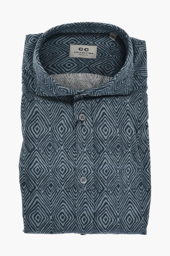  꼬르넬리아니 긴팔 셔츠 93PXL3 9320274 001 Blue