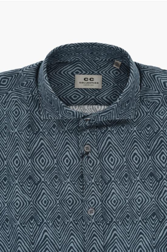  꼬르넬리아니 긴팔 셔츠 93PXL3 9320274 001 Blue - CORNELIANI