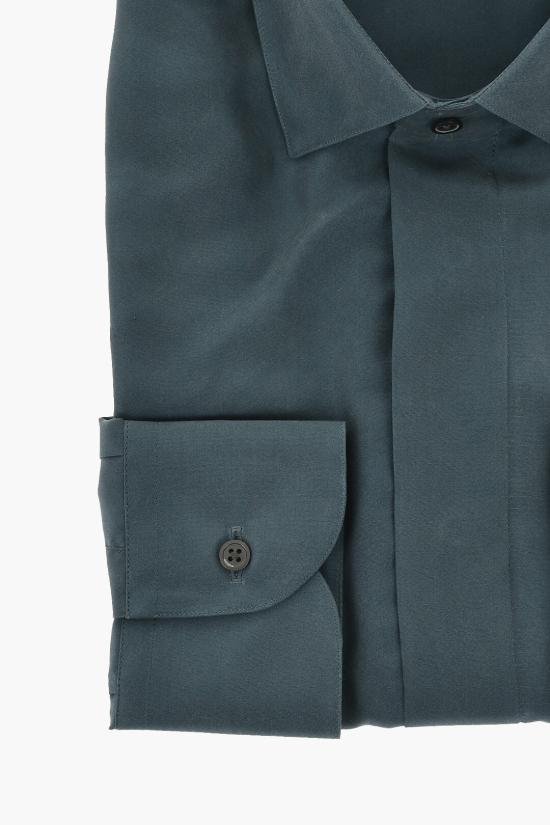  꼬르넬리아니 긴팔 셔츠 93P960 9391906 051 Green - CORNELIANI