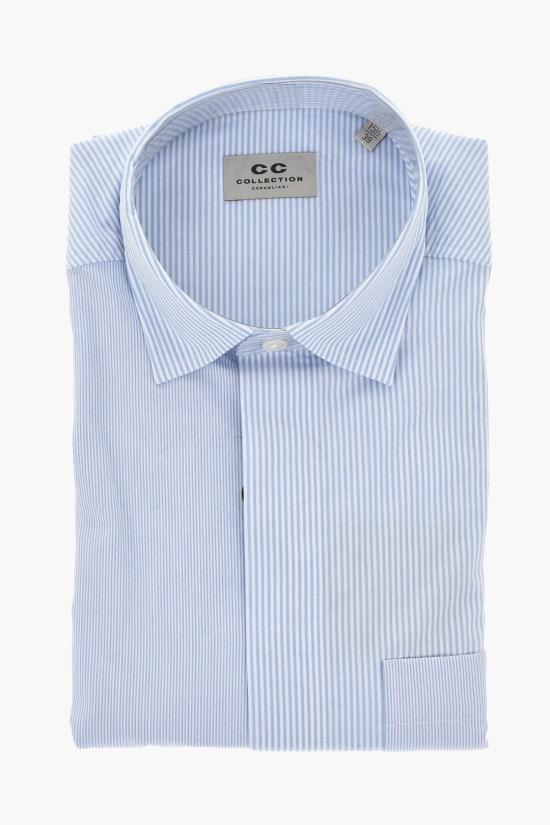  꼬르넬리아니 긴팔 셔츠 93PXK2 9320275 001 Light blue