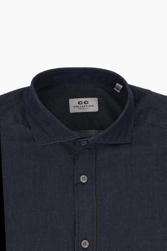  꼬르넬리아니 긴팔 셔츠 94PXL3 9420251 001 Blue - CORNELIANI