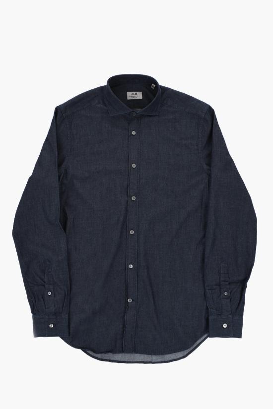  꼬르넬리아니 긴팔 셔츠 94PXL3 9420251 001 Blue
