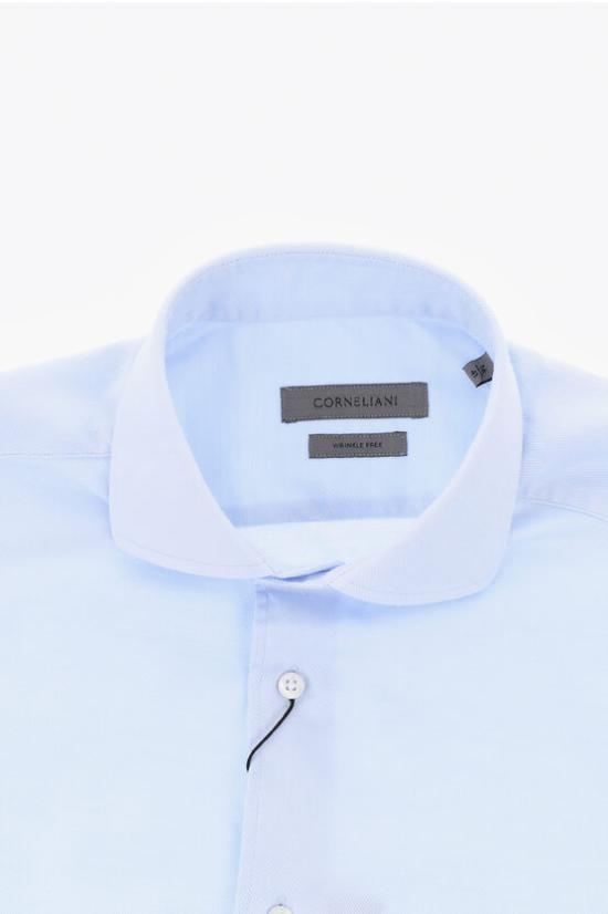  꼬르넬리아니 긴팔 셔츠 92P102 3811279 001 Blue - CORNELIANI