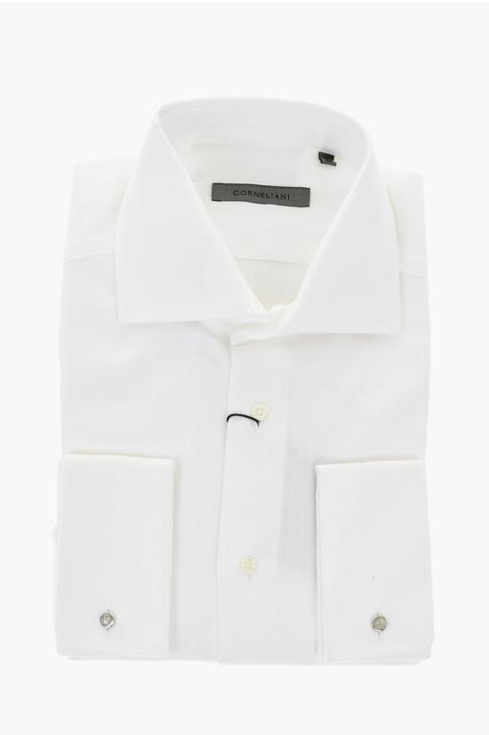  꼬르넬리아니 긴팔 셔츠 93P150 9311211 081 White