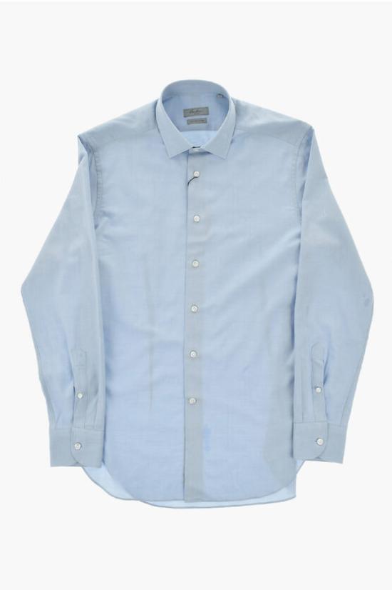  꼬르넬리아니 긴팔 셔츠 94P608 9411710 008 Blue - CORNELIANI