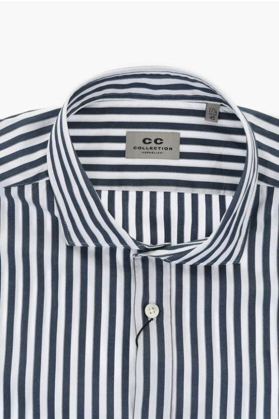  꼬르넬리아니 긴팔 셔츠 93PXL3 9320267 001 Blue - CORNELIANI