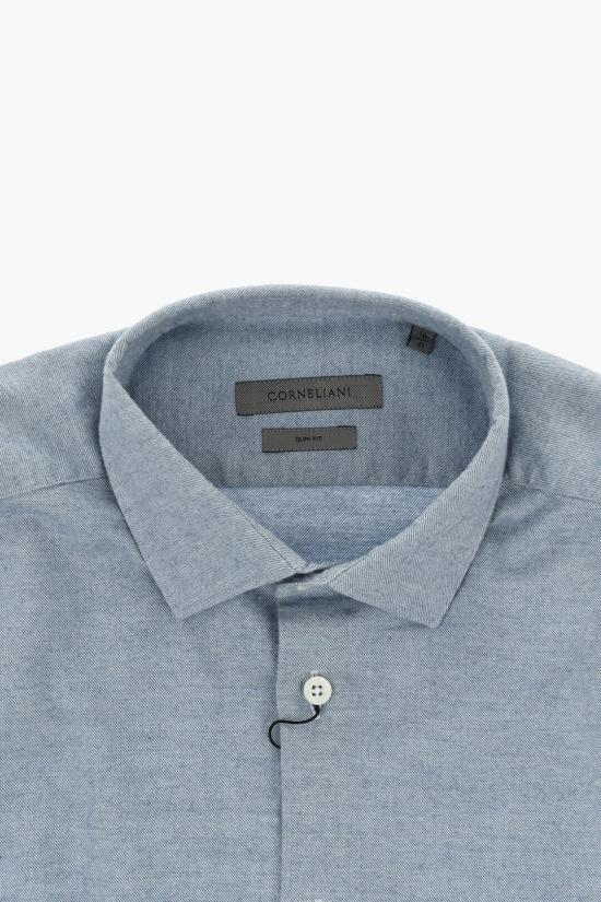  꼬르넬리아니 긴팔 셔츠 94P029 9411629 007 Blue - CORNELIANI