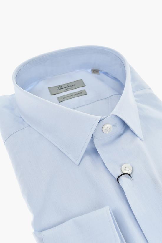  꼬르넬리아니 긴팔 셔츠 94P608 9411700 008 Blue - CORNELIANI