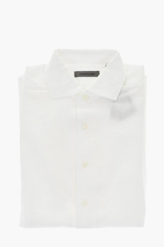  꼬르넬리아니 긴팔 셔츠 93I126 9311551 028 White