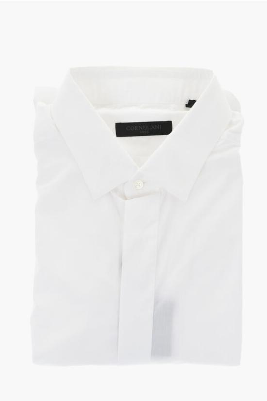  꼬르넬리아니 긴팔 셔츠 93P950 9391045 028 White - CORNELIANI