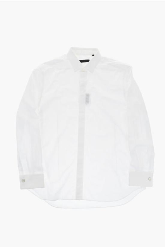  꼬르넬리아니 긴팔 셔츠 93P950 9391045 028 White