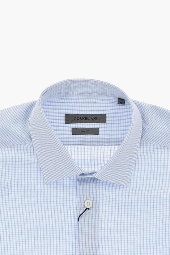  꼬르넬리아니 긴팔 셔츠 94P010 9411321 002 Blue - CORNELIANI