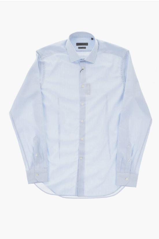  꼬르넬리아니 긴팔 셔츠 94P010 9411321 002 Blue - CORNELIANI