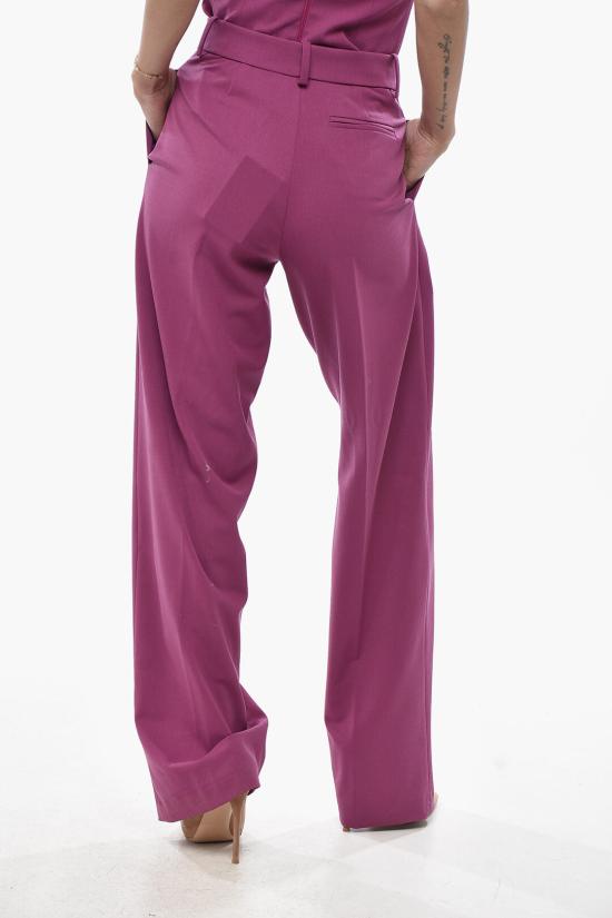  페데리카 토시 스트레이트 팬츠 FTI23PA0520GA0037 1169 Violet - FEDERICA TOSI