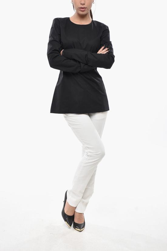  더 레이티스트 블라우스 TLW04000T0195ABTP T0002 Black - THE LATEST