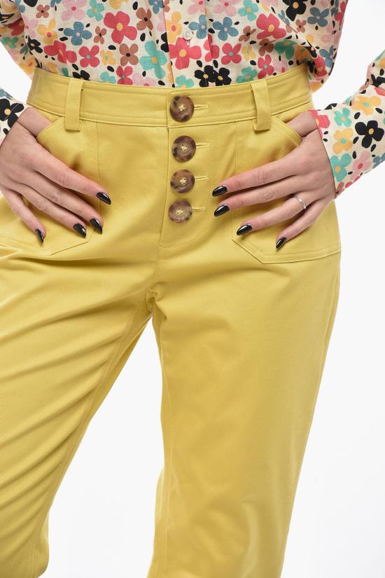  이네스 드 라 프레상쥬 스트레이트 팬츠 12P207CO977P440 Yellow - INES DE LA FRESSANGE