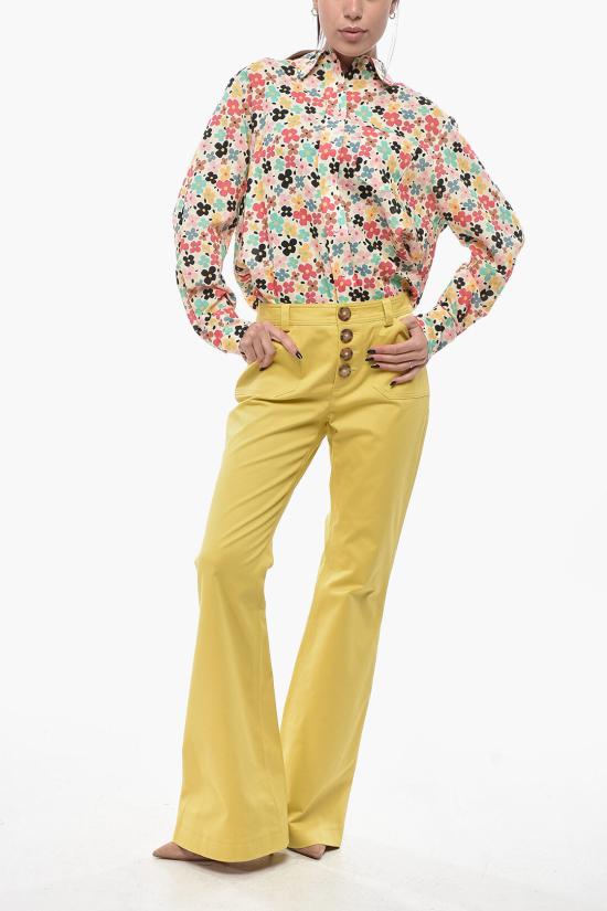  이네스 드 라 프레상쥬 스트레이트 팬츠 12P207CO977P440 Yellow - INES DE LA FRESSANGE