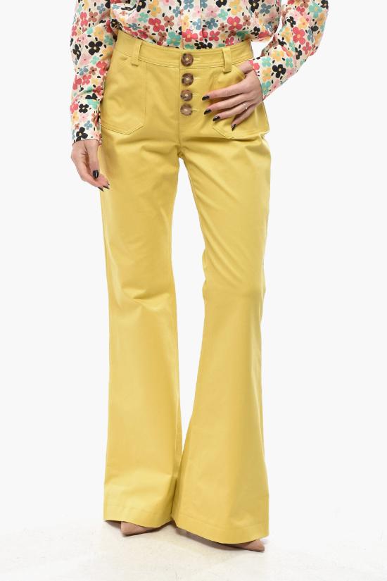  이네스 드 라 프레상쥬 스트레이트 팬츠 12P207CO977P440 Yellow
