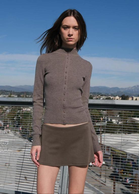  길 숏팬츠 겔 아리아 마이크로 미니 스코트 올리브