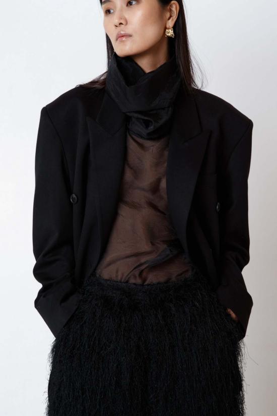  더 엔케이씨 스토어 블라우스 NKC 스토어 애슐리 메쉬 탑