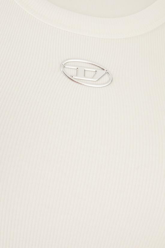 26SS 디젤 민소매 티셔츠 A199080JMBA 141 WHITE - DIESEL