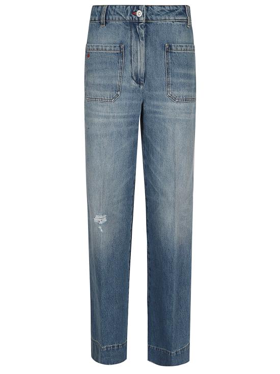 26SS 빅토리아 베컴 데님 팬츠 1124DJE 007252DR 7671 WORN BLUE WASH