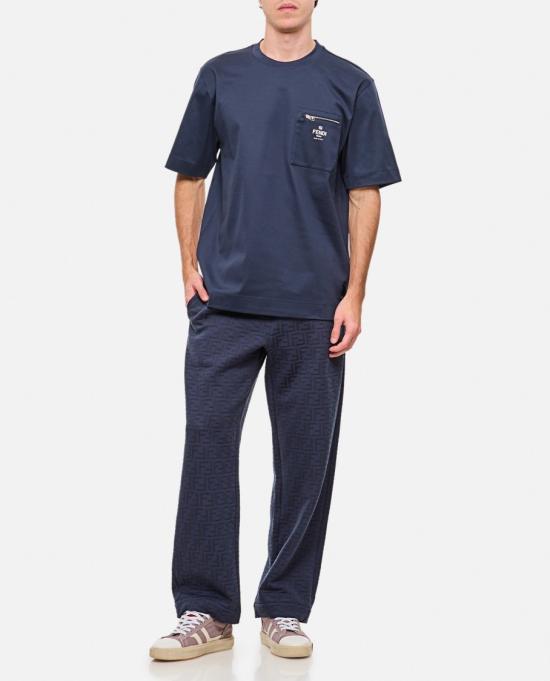 25SS 펜디 스트레이트 팬츠 FAB926AU8OF1H3O Blue - FENDI