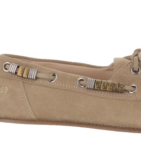 26SS 핑코 플랫 슈즈 SD0539P002I35 Brown - PINKO