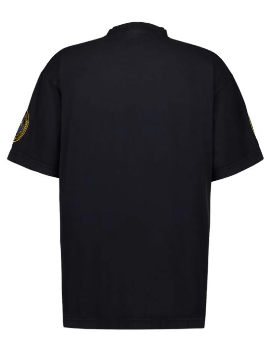 25FW 발렌시아가 유니폼 머치 오버사이즈 티셔츠 831305 TSVH41041 BLACK - BALENCIAGA