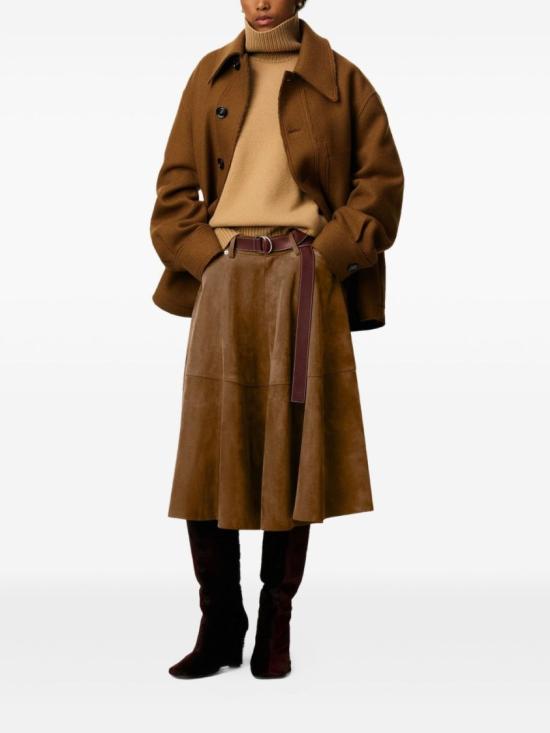 25FW 아미 롱 스커트 FSK437 LH0059216 BROWN - AMI