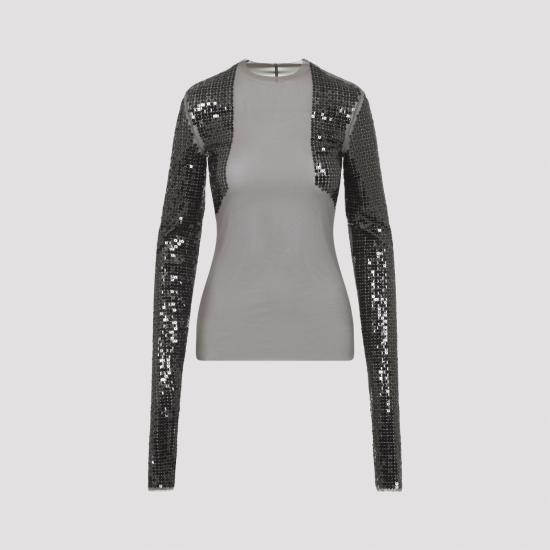 26SS 릭 오웬스 긴팔 티셔츠 RP01F6264 TUSEM6 3494 DUST BRONZE