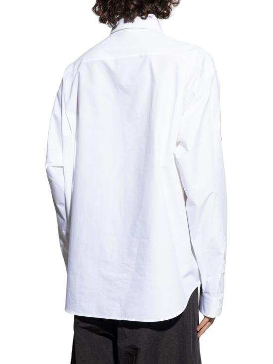 26FW 발렌시아가 패치 라지 핏 셔츠 830979 TRM289000 WHITE - BALENCIAGA