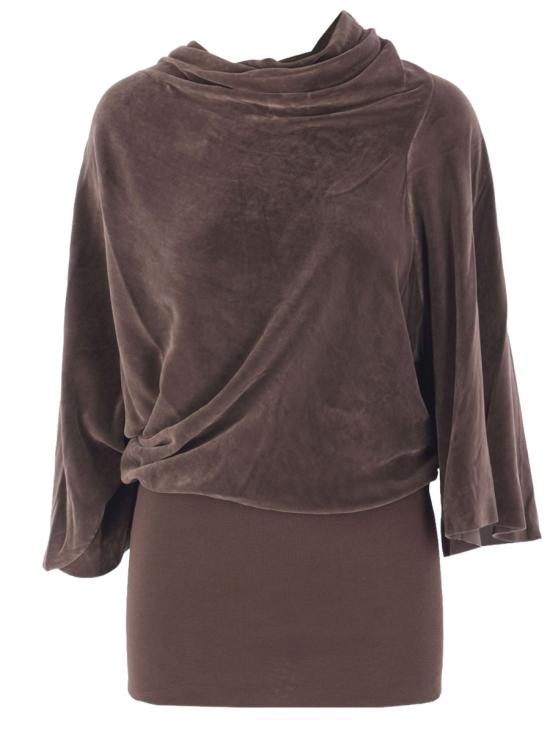 25FW 릭 오웬스 긴팔 티셔츠 RP02E4231 V78 BROWN