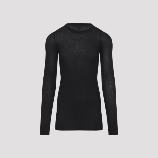 26SS 릭 오웬스 반팔 티셔츠 RU01F2250 RC 09 BLACK - RICK OWENS