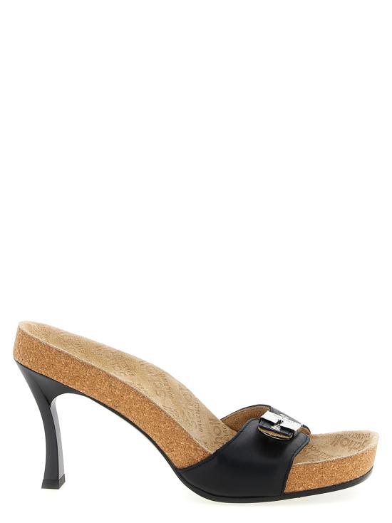 26SS 발렌시아가 x 숄 샌들 827465 WB2U11180 BLACK