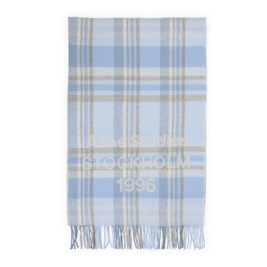 26SS 아크네 스튜디오 머플러/스카프 CA0385 DIM AQUA BLUE BEIGE - ACNE STUDIOS