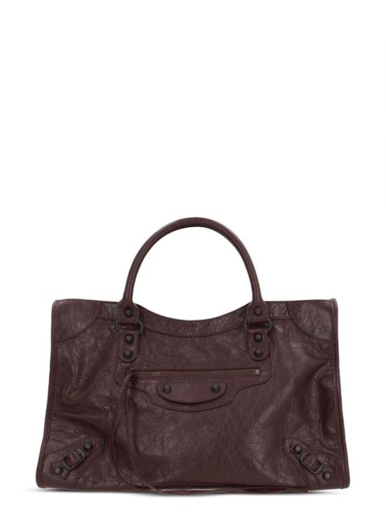 26FW 발렌시아가 르 시티 백 미디움 823058 2ABEK6034 BORDEAUX