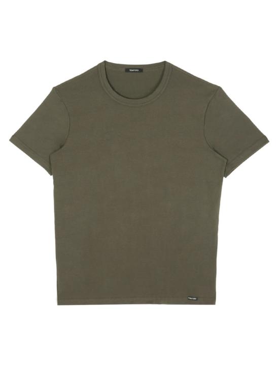 26SS 톰포드 코튼 크루넥 언더웨어 티셔츠 T4M081040 302 MILITARY GREEN - TOMFORD